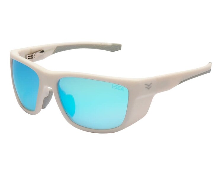 I-SEA GREYSON 2.0 WHITE RUBBER / BLUE MIRROR POLARIZED LENS