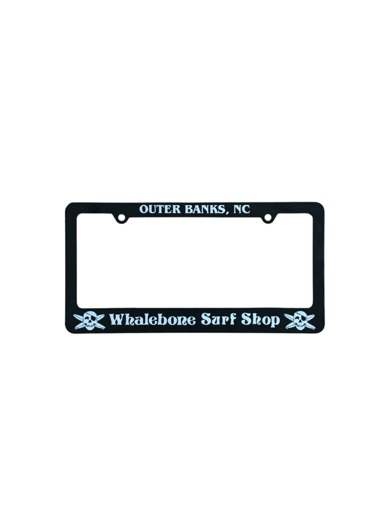 WHALEBONE LOGO LICENSE PLATE FRAME