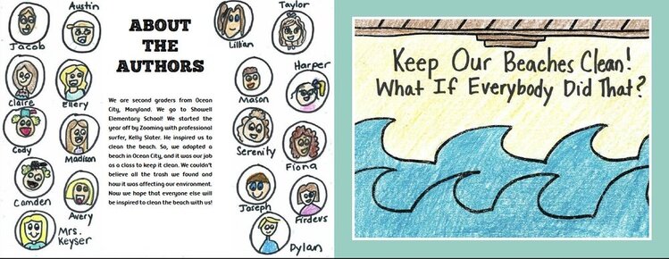 DAP BOOKS KEEP OUR BEACHES CLEAN: WHAT IF EVERYBODY DID THAT? WRITTEN BY MRS. KEYSER’S SECOND GRADE CLASS WITH KELLY SLATER
