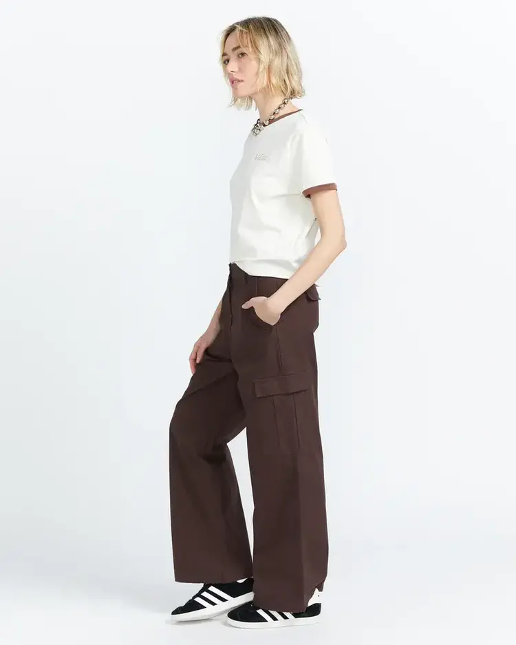VOLCOM CARGSTONE PANTS - DARK CHOCOLATE