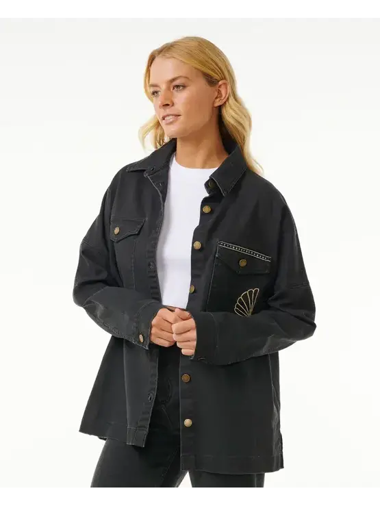 RIP CURL Soleil Embroidered Denim Jacket