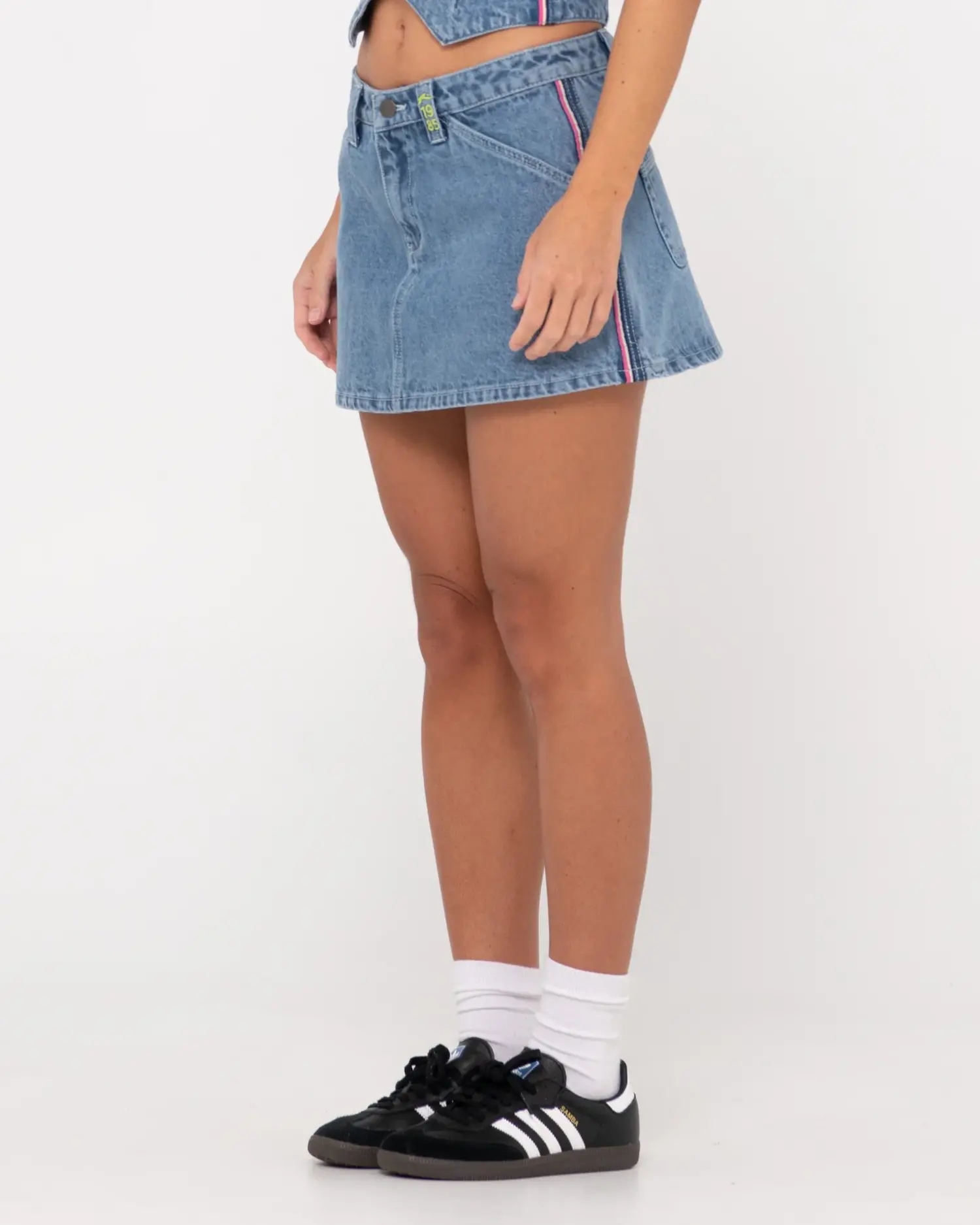 RUSTY 424 FLIP MOMMY LOW RISE DENIM SKIRT - Whalebone Surf Shop RUSTY 424 FLIP MOMMY LOW RISE DENIM SKIRT - Whalebone Surf Shop