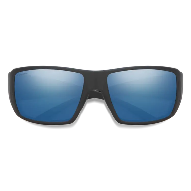 SMITH GUIDE'S CHOICE MATTE BLACK + CHROMAPOP POLARIZED BLUE MIRROR LENS