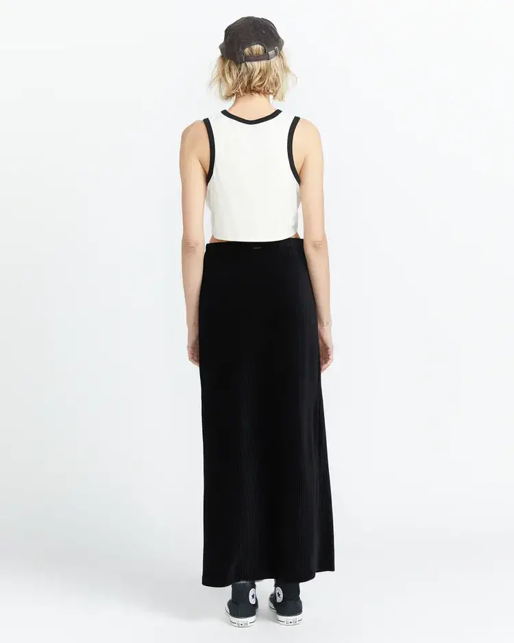 VOLCOM CORDING TO U SKIRT - BLACK