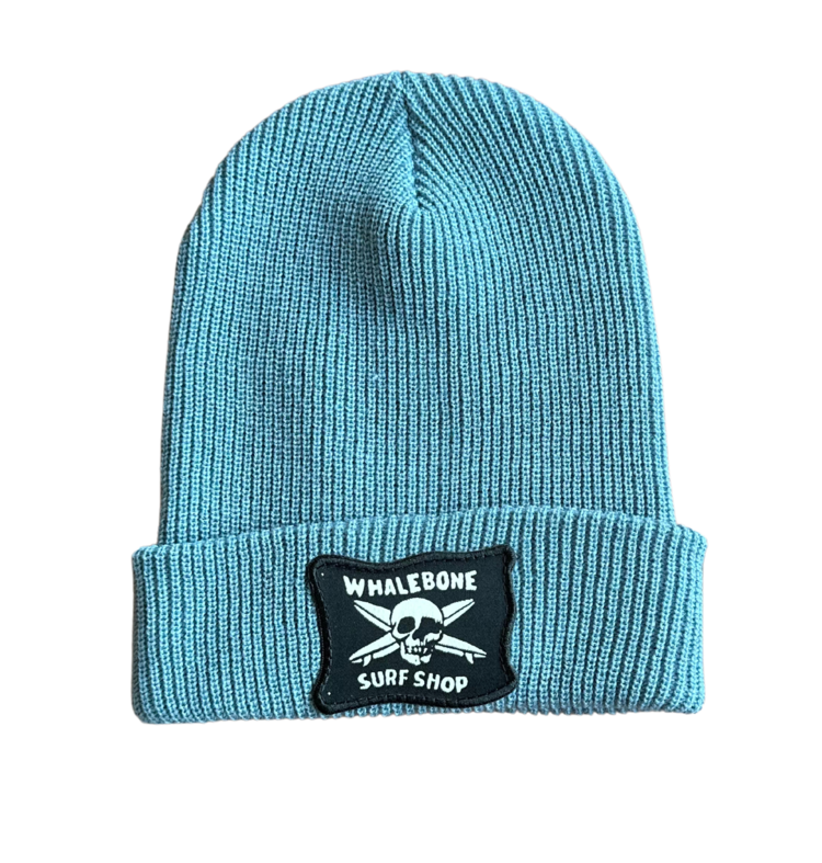 WHALEBONE LOGO WAYBACK FLAG WAFFLE KNIT BEANIE