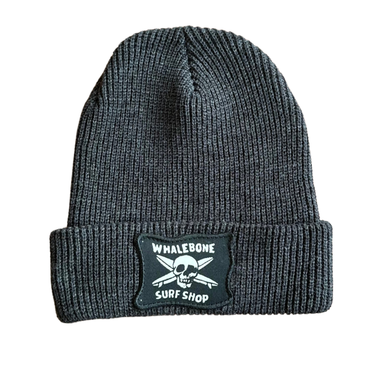 WHALEBONE LOGO WAYBACK FLAG WAFFLE KNIT BEANIE