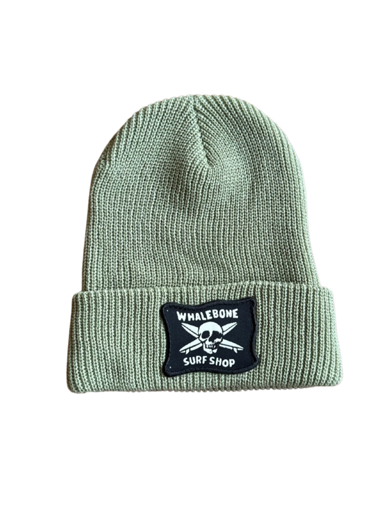 WHALEBONE LOGO Wayback Flag Waffle Knit Beanie