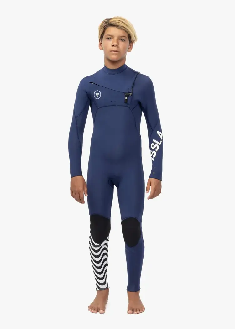VISSLA 7 SEAS 4-3 FULL CHEST ZIP WETSUIT (SIZE 8)