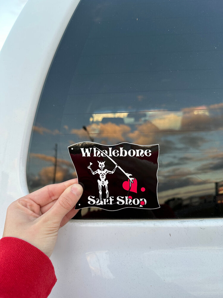 WHALEBONE LOGO BLACKBEARD LOGO 5X4 IN LOGO STICKER