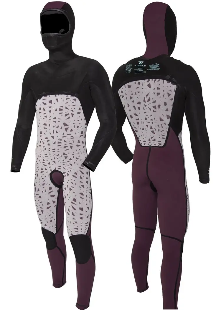 VISSLA 7 SEAS 4-3 FULL HOODED CHEST ZIP WETSUIT