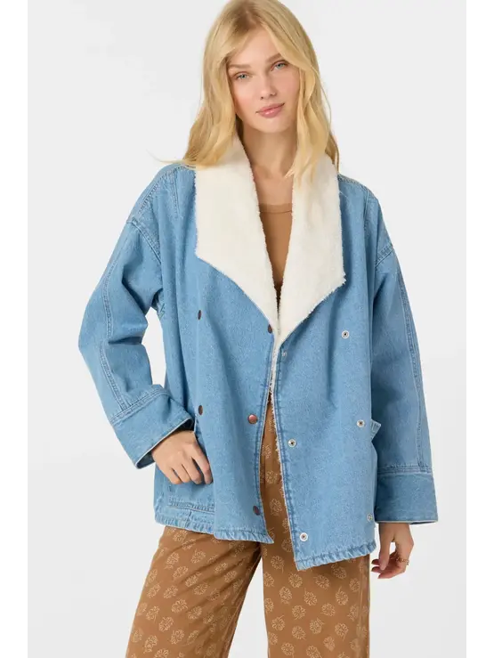 O'NEILL Korbyn High Pile Lined Denim Jacket