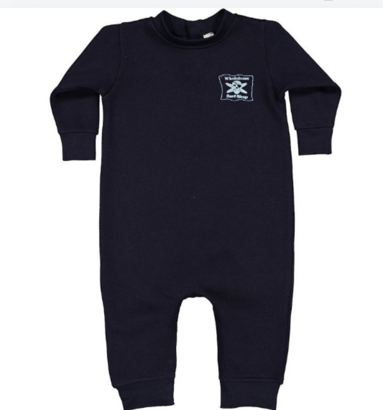 WHALEBONE LOGO OG  GLOW INFANT FLEECE ONE-PIECE BODYSUIT