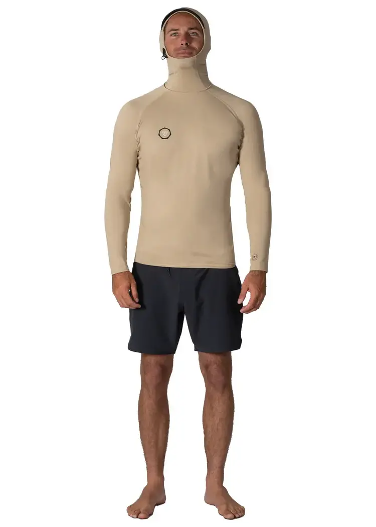 VISSLA WARM SEAS ECO HOODED LONG SLEEVE RASH GUARD