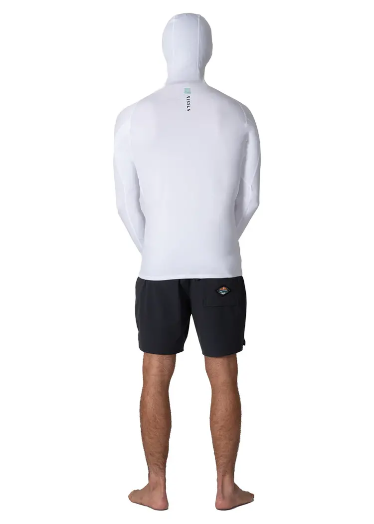 VISSLA WARM SEAS ECO HOODED LONG SLEEVE RASH GUARD