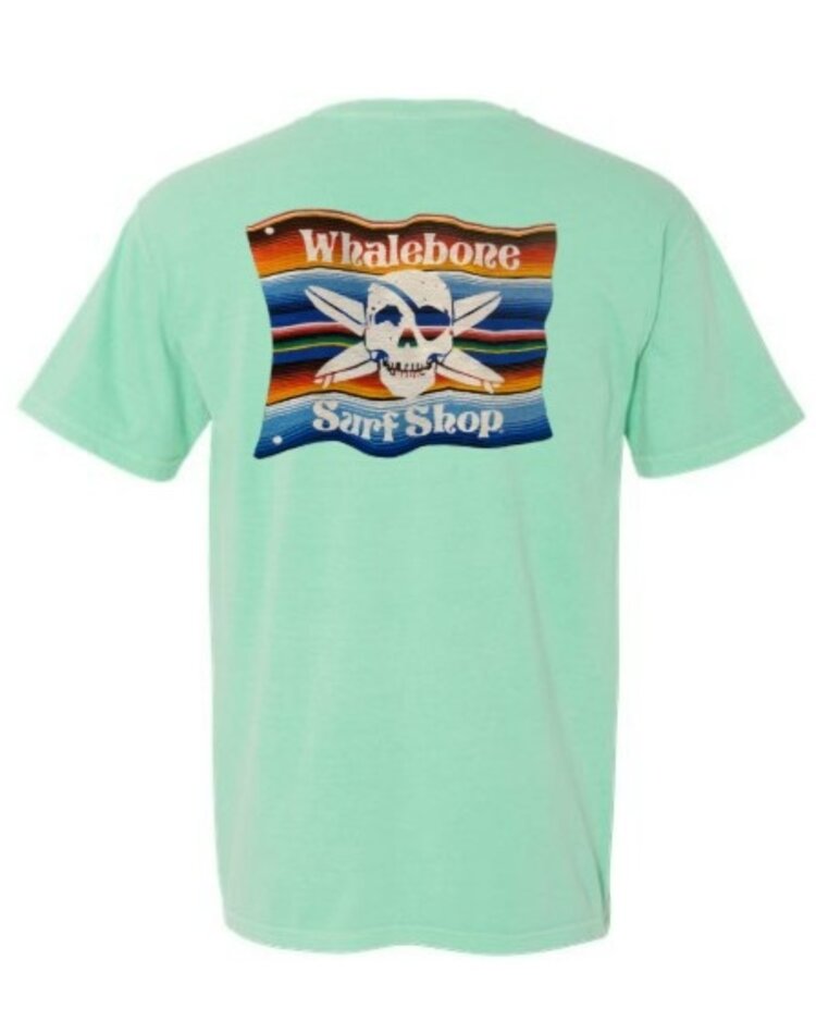WHALEBONE LOGO MEXICAN BLANKET SHORT SLEEVE TEE