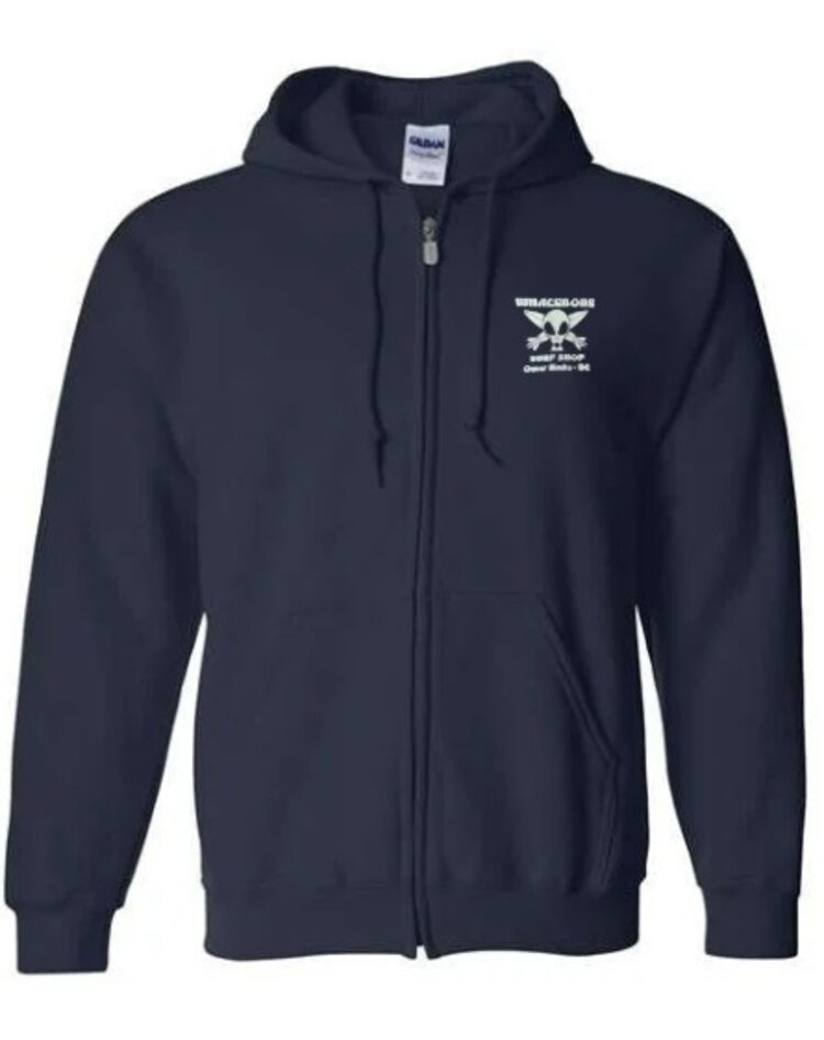 WHALEBONE LOGO ALIEN GLOW ZIP UP HOODIE