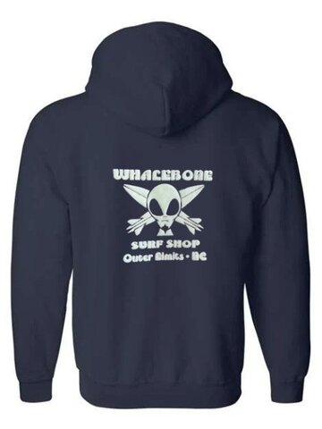 WHALEBONE LOGO Alien Glow Zip Up Hoodie