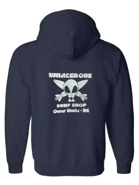 WHALEBONE LOGO Alien Glow Zip Up Hoodie