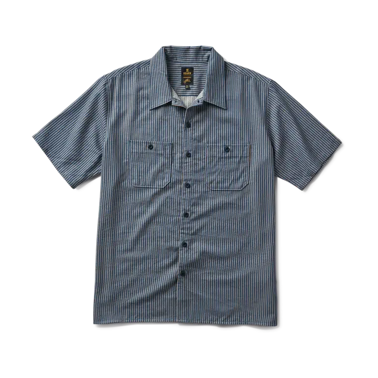 ROARK BURNT SHORT SLEEVE BUTTON UP SHIRT