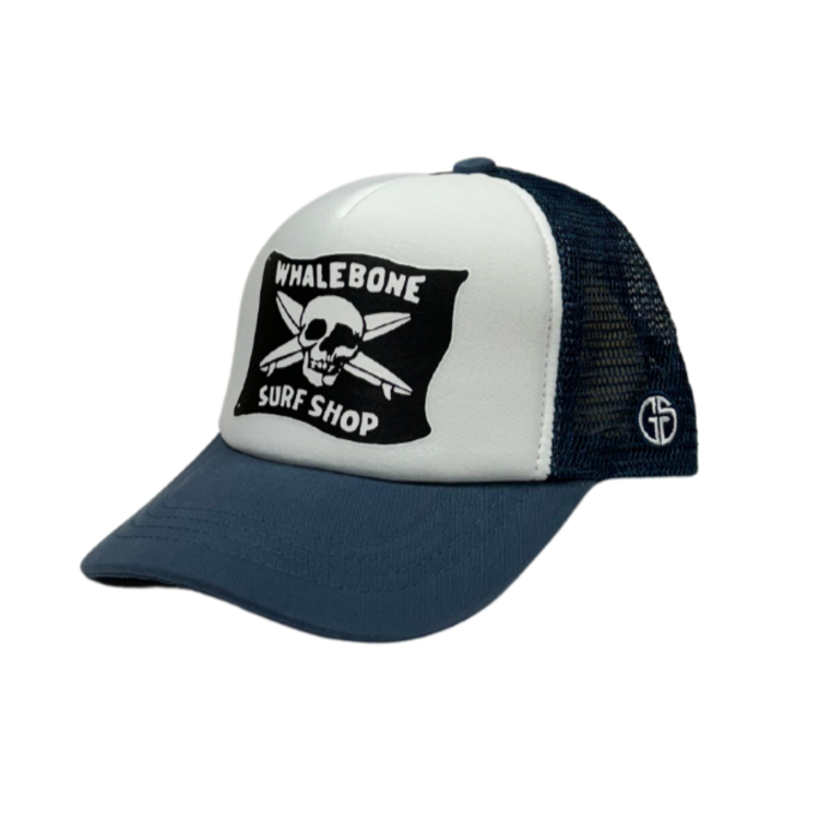 WHALEBONE LOGO WAYBACK LOGO GROM SQUAD TRUCKER HAT
