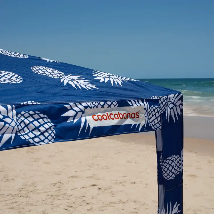 COOL CABANA COOL CABANA 5 PINEAPPLES BLUE  LARGE