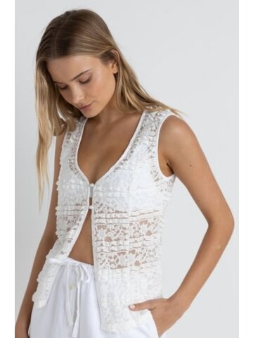 RHYTHM Haven Lace Longline Vest