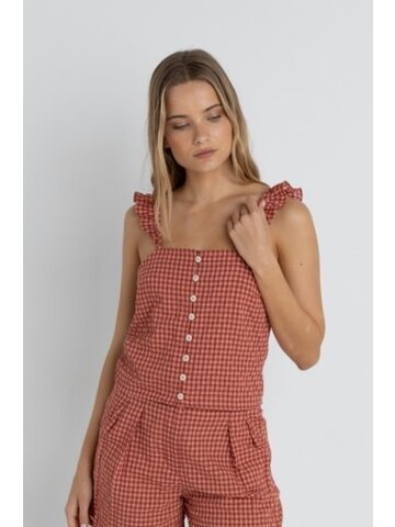 RHYTHM Lola Check Cami Top