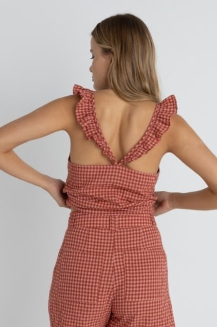 RHYTHM LOLA CHECK CAMI TOP