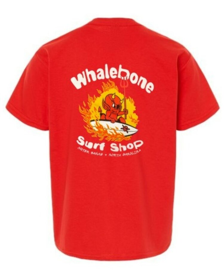 WHALEBONE LOGO YOUTH SHRED DEVIL 25 SHORT SLEEVE TEE