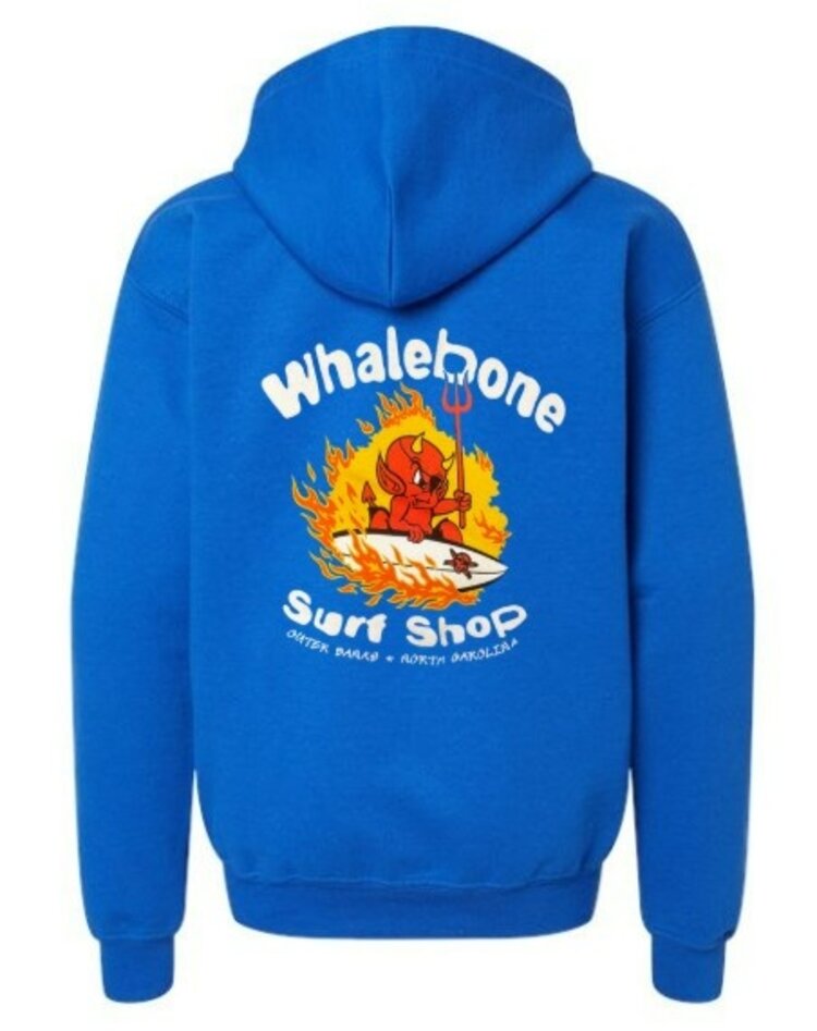 WHALEBONE LOGO YOUTH SHRED DEVIL 25 ZIP UP HOODIE