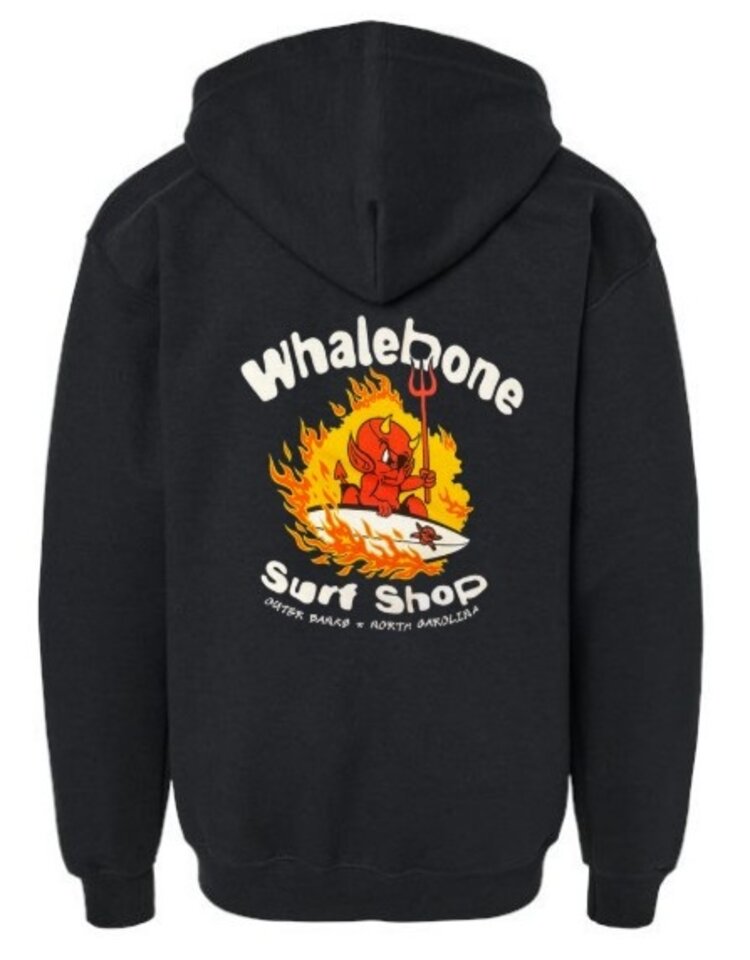 WHALEBONE LOGO YOUTH SHRED DEVIL 25 ZIP UP HOODIE