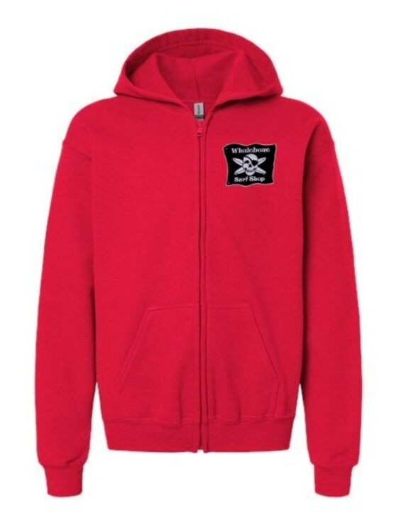 WHALEBONE LOGO Youth Shred Devil 25 Zip Up Hoodie