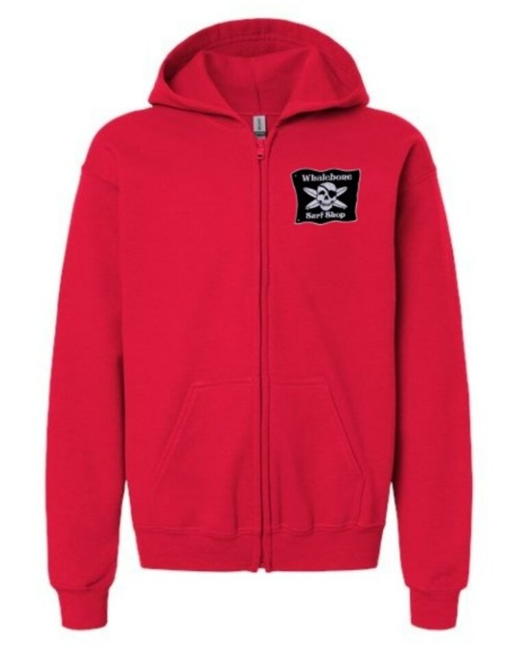 WHALEBONE LOGO YOUTH SHRED DEVIL 25 ZIP UP HOODIE