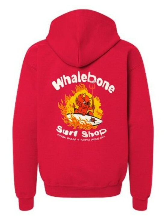WHALEBONE LOGO Youth Shred Devil 25 Zip Up Hoodie