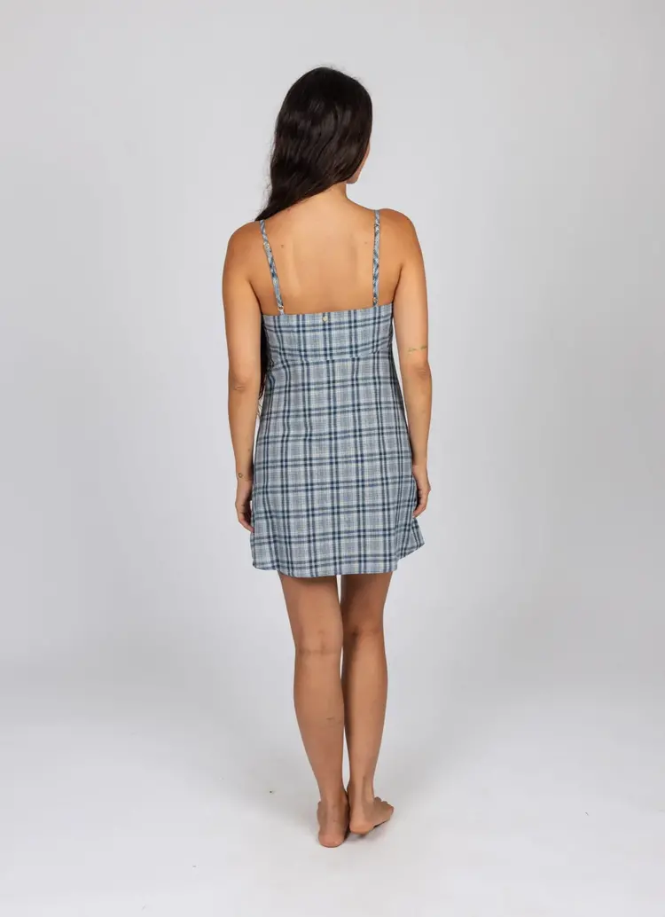 RUSTY USA TURNER PLAID MINI DRESS