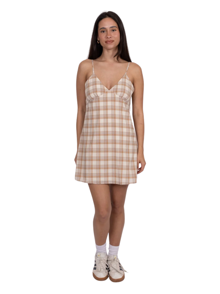 RUSTY USA TURNER PLAID MINI DRESS