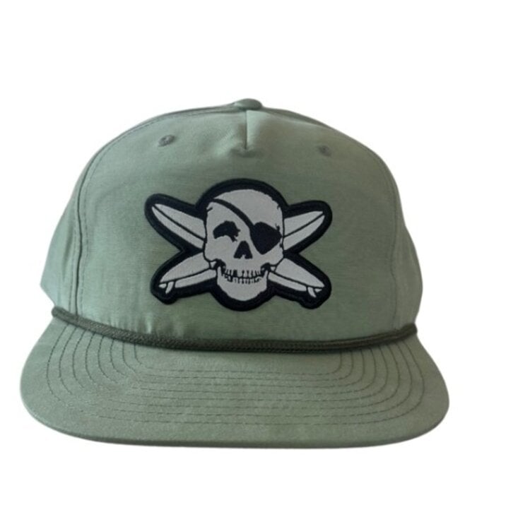 WHALEBONE LOGO SKULL AND BOARDS PATCH C55 GRANDPA HAT