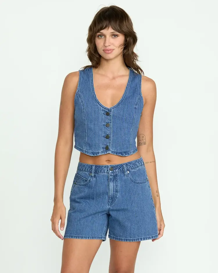 VOLCOM WOMEN'S STONED BOYFRIEND VEST
