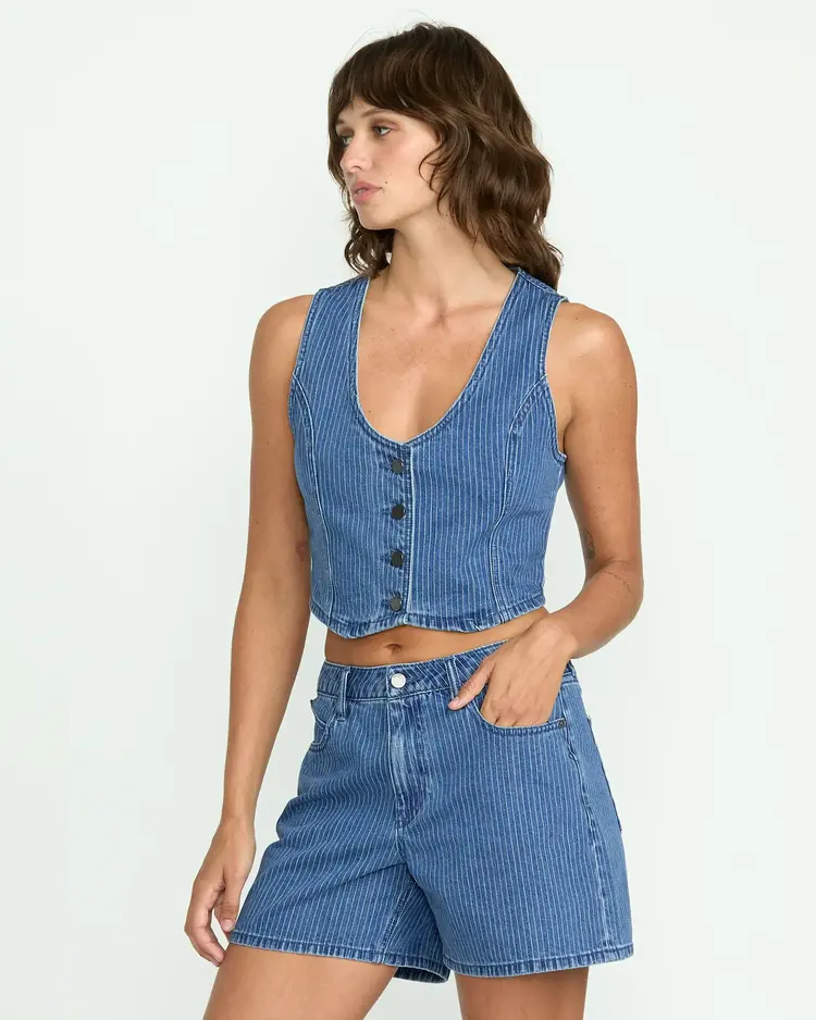 VOLCOM WOMEN'S STONED BOYFRIEND VEST