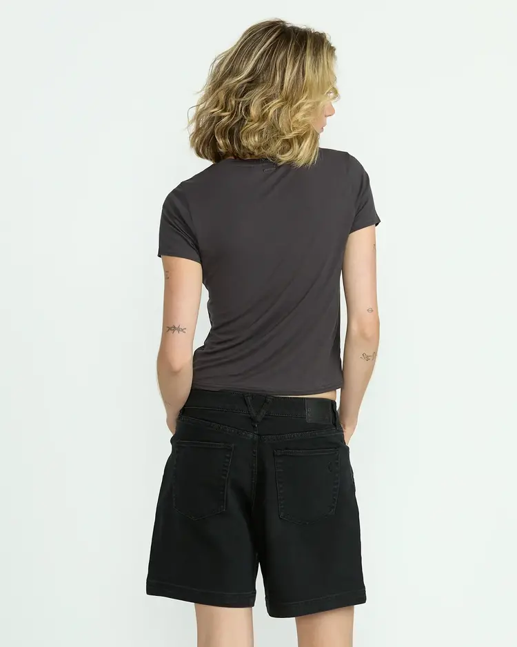 VOLCOM WOMEN'S  STRAIT UP LONG SHORTS