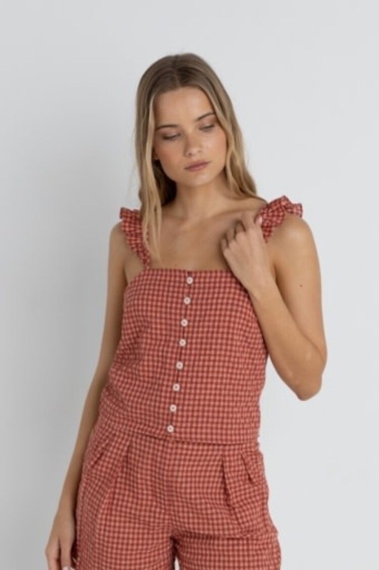 RHYTHM LOLA CHECK CAMI TOP