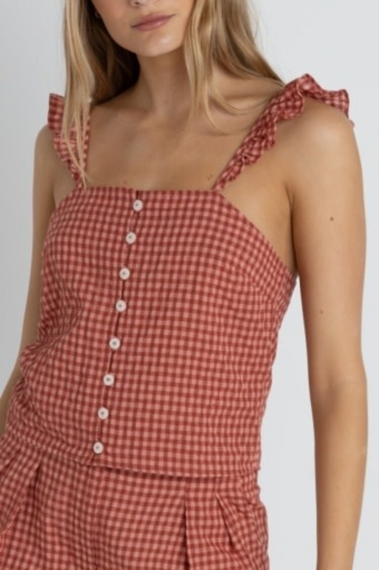 RHYTHM LOLA CHECK CAMI TOP