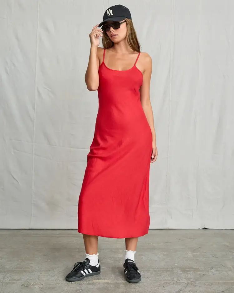 RVCA LETS DANCE SLIP DRESS