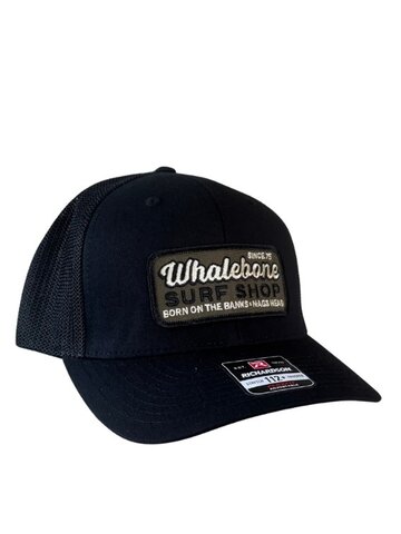 WHALEBONE LOGO Green Garage Patch Trucker Hat