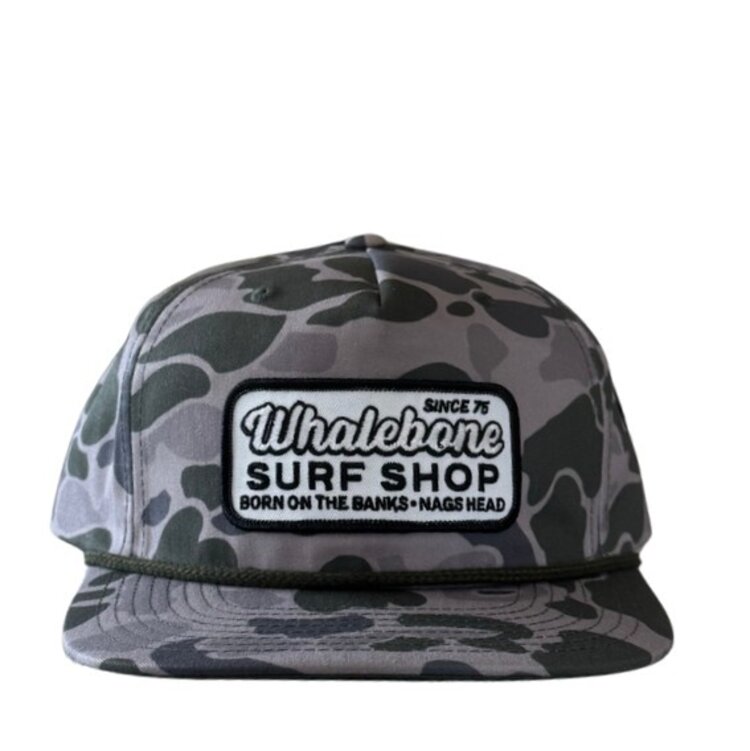 WHALEBONE LOGO BLACK & WHITE GARAGE PATCH 256P UMPQUA HAT