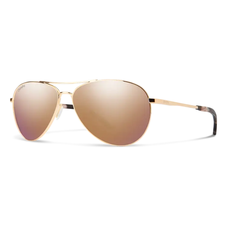 SMITH SMITH LANGLEY 2 ROSE GOLD CHROMAPOP POLARIZED ROSE LENS