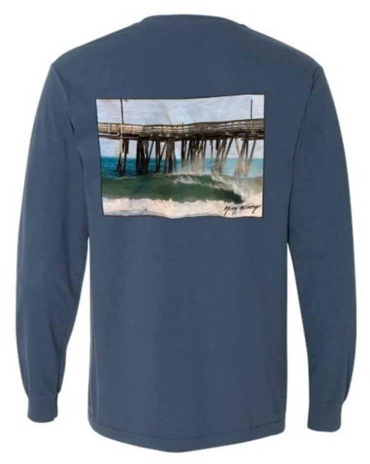 WHALEBONE LOGO MICKEY'S PIER LONG SLEEVE TEE