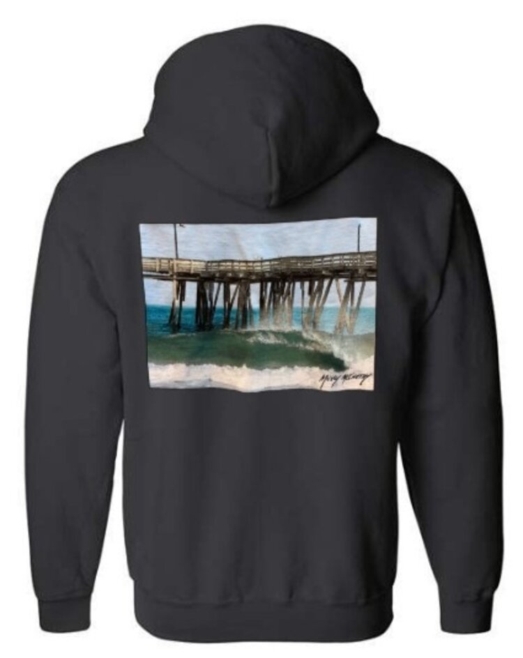 WHALEBONE LOGO MICKEY'S PIER ZIP UP HOODIE