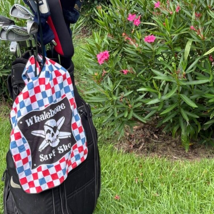 LEUS LEUS X WHALEBONE GOLF TOWEL