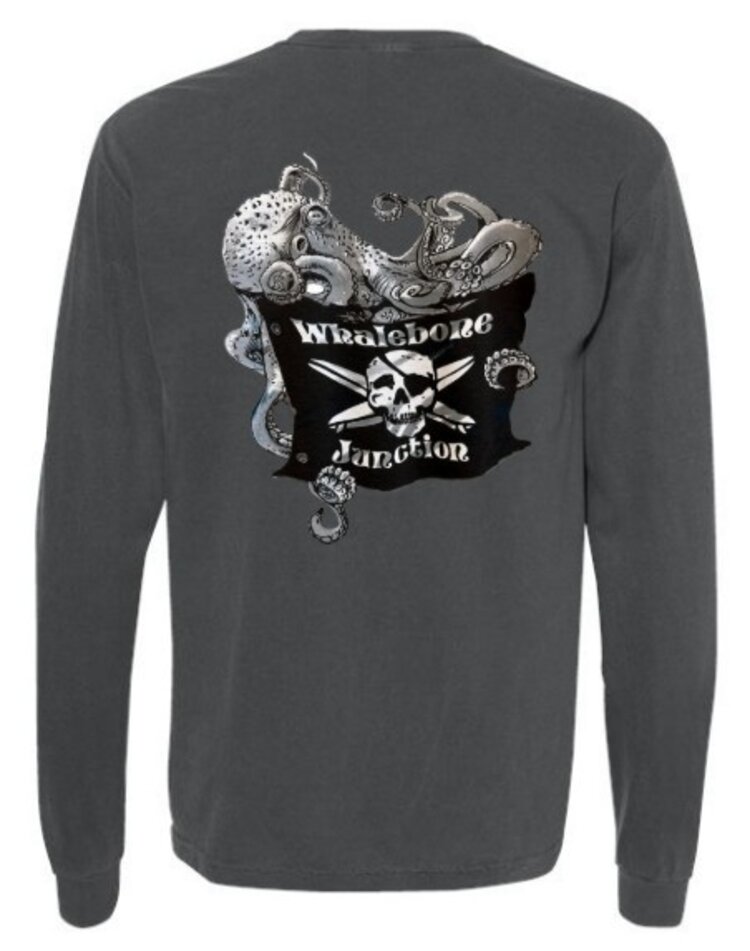 WHALEBONE LOGO OCTOPUS FLAG LONG SLEEVE TEE